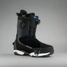 Black Burton snowboard boot on a white background