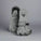 Gray mittens with Burton logo on a white background