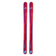 A pair of DPS Arosa Air ski tips shown vertically against a plain white background, featuring a red-to-purple gradient with light blue branding.
