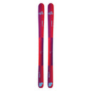 A pair of DPS Arosa Air ski tips shown vertically against a plain white background, featuring a red-to-purple gradient with light blue branding.