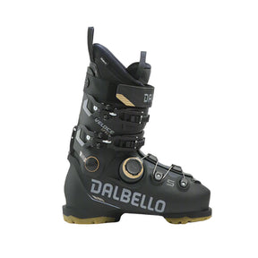 Black Dalbello ski boot on a white background