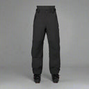 Black snow pants on a white background