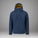 Navy blue jacket with a brand logo on a white background