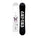 A snowboard shown from both sides against a plain white background. The left side is white with a black butterfly graphic over a light pink shape, and the right side is black with large white 'UNGEN' branding.