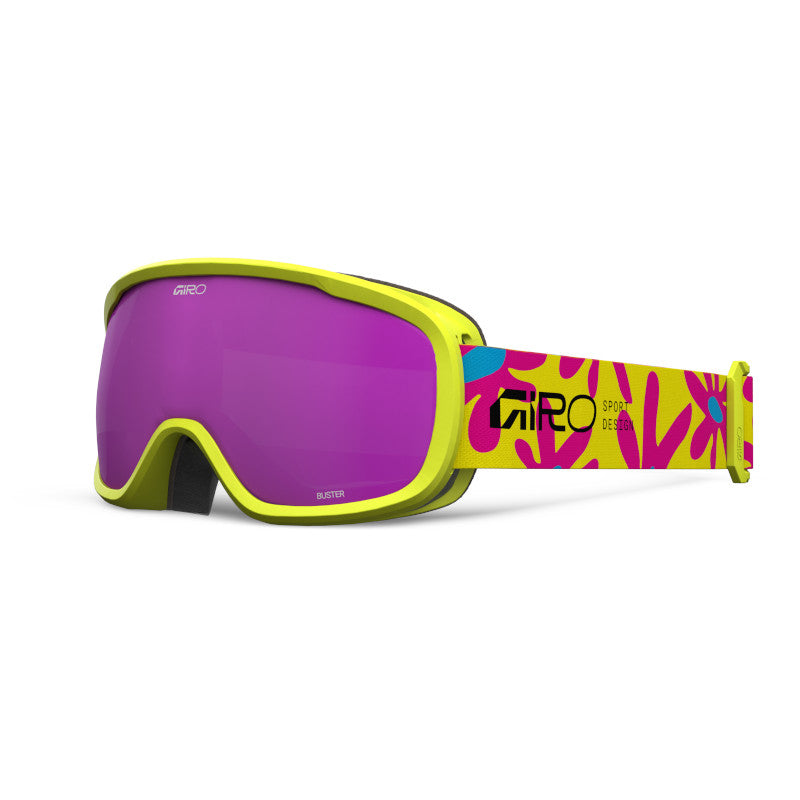 Yellow and pink goggle