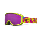 Yellow and pink goggle