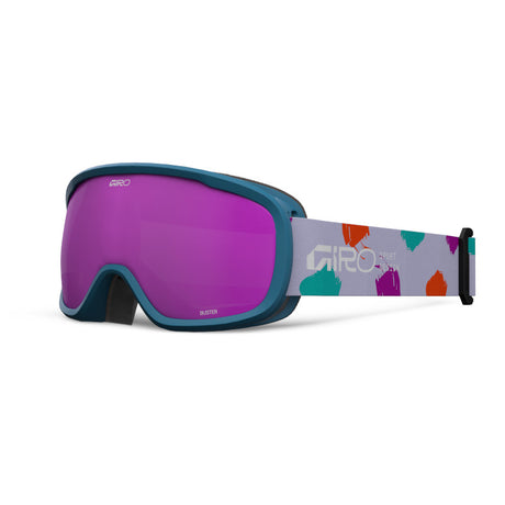 Teal and gray goggle