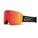 Black goggle with red lenses