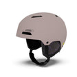 Gray and black helmet