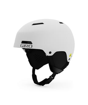 Matte White and Black helmet