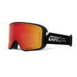 Black Google with red lenses 