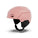 Pink and black helmet