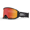 Black goggle with red lenses