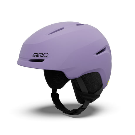 Lavender and black helmet