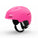 Pink and black helmet
