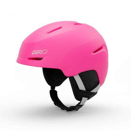Pink and black helmet