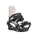 White and black snowboard binding