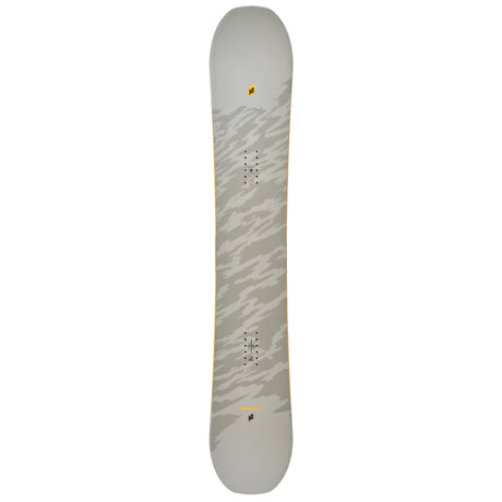 gray and tan snowboard