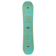 teal and tan snowboard