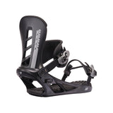 black snowboard binding