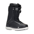 Black snowboard boot with Nidecker branding on a white background