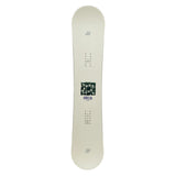 Snowboard with a logo on a white background