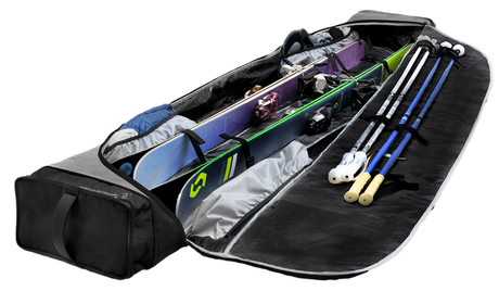 Kulkea Kantaja Double Roller Ski Bag