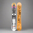 Snowboard yellow with a skeleton 