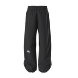 Black pants with a brand logo on a white background
