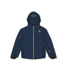 Navy blue and yellow jacket