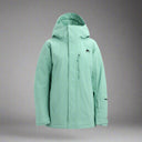 Green jacket with a brand logo on a white background