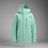 Green jacket with a brand logo on a white background