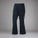 Black snow pants with a brand logo on a white background
