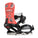 Red and black snowboard binding with 'Rome' branding on a white background