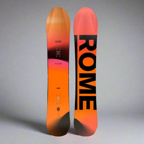 orange and black snowboard