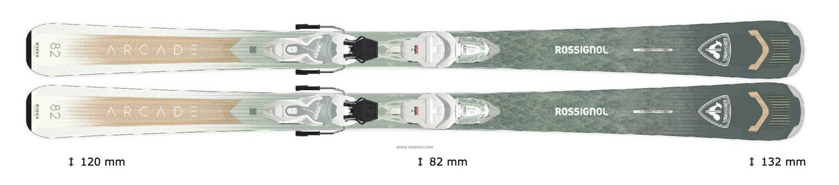 Rossignol Arcade 82 W + XP11 Skis - Women's 2026