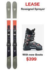 New Adult Twin Tip Ski Lease Package