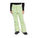 Bright green snow pants