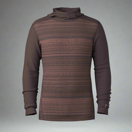 Thermal Merino Hoodie charcoal honey gold