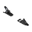 Two black ski bindings shown on a plain white background, one upright and one angled, with visible Shimano branding.