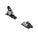 A pair of Salomon ski bindings shown against a plain white background, with one binding upright and the other angled below it.