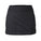 A black athletic skirt with diagonal stitched paneling, shown against a plain white background.