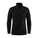 A black long-sleeve quarter-zip pullover sweater with a stand-up collar, displayed on a clean white background.