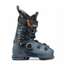 blue and black ski boot with boa