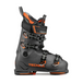 gray black and orange ski boot