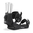 Black and white snowboard binding