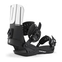 Black and white snowboard binding