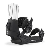 Black and white snowboard binding