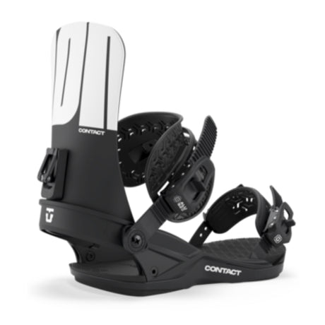 Black and white snowboard binding