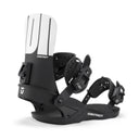 Black and white snowboard binding